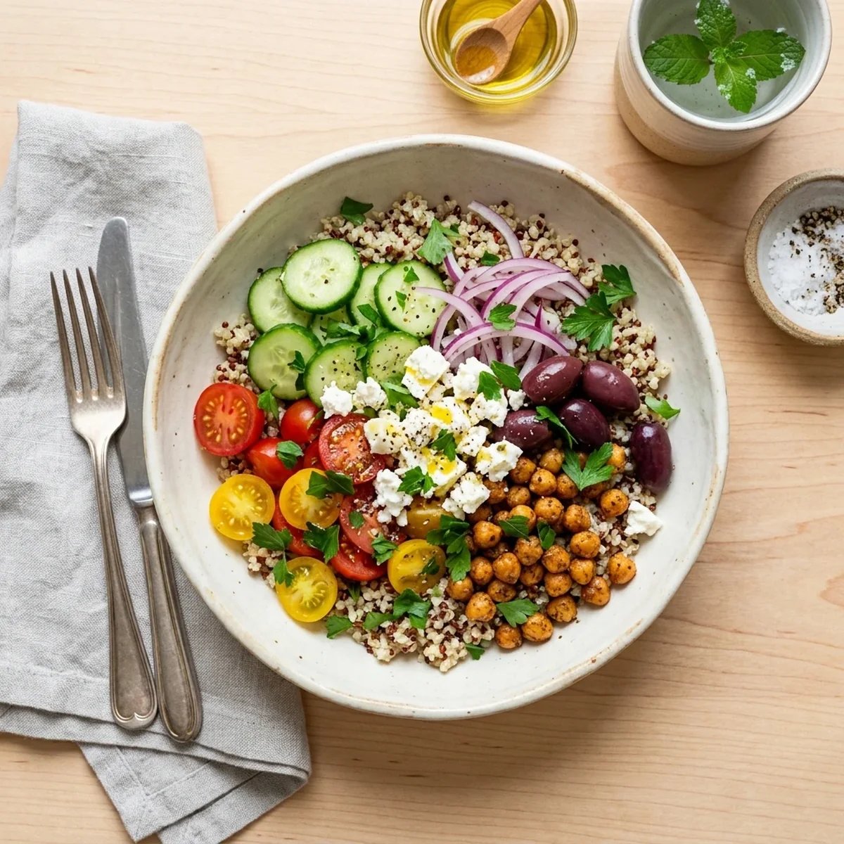 Mediterranean Quinoa Bowl