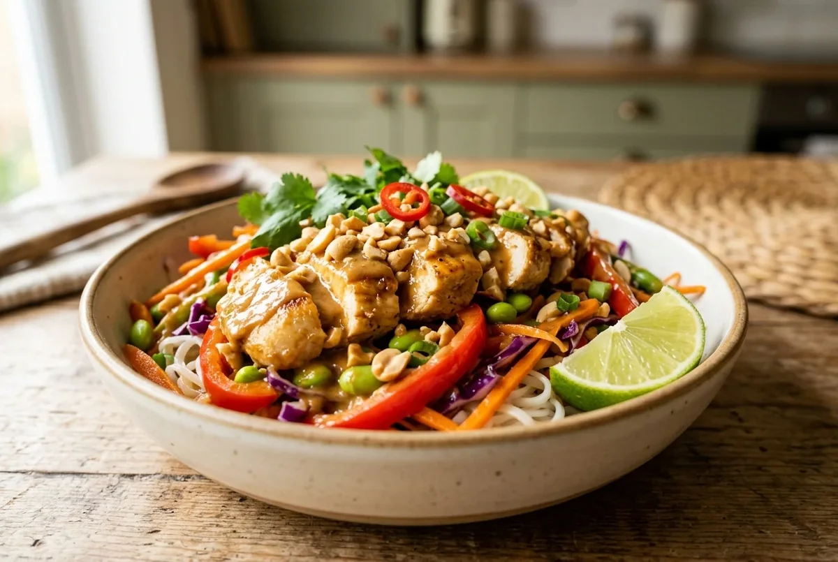 Thai Peanut Chicken Bowl