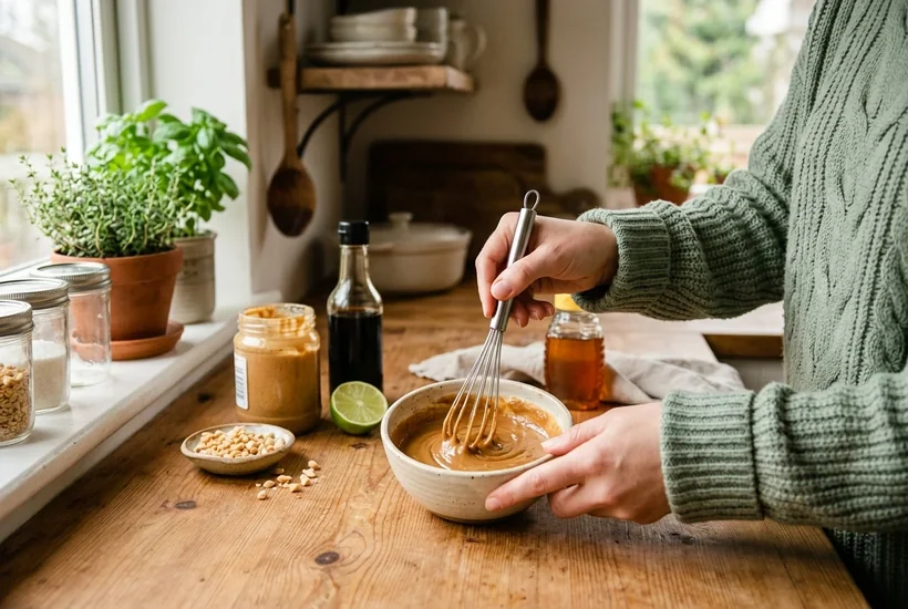Make the Peanut Sauce.