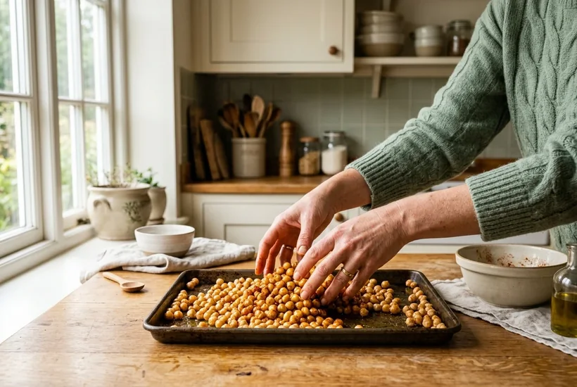 Roast the Chickpeas.