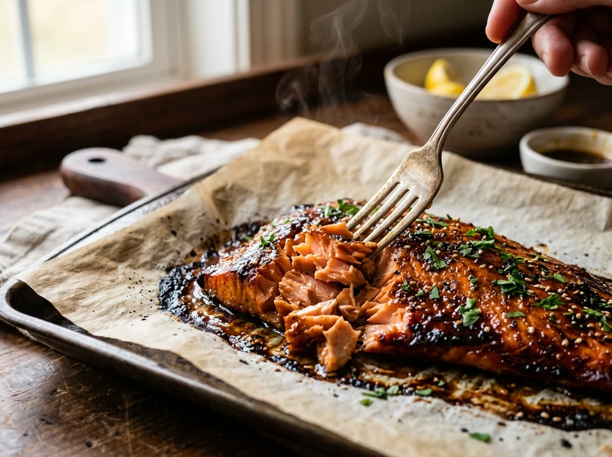 Bake the salmon